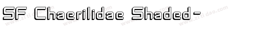 SF Chaerilidae Shaded字体转换